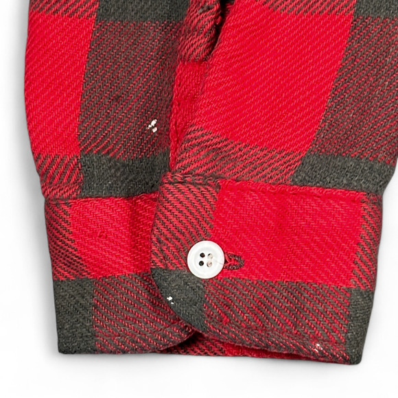 Vintage Big Mac Shirt Adult EXTRA LARGE Red Black Buffalo Plaid Flannel USA 70s - Picture 7 of 12